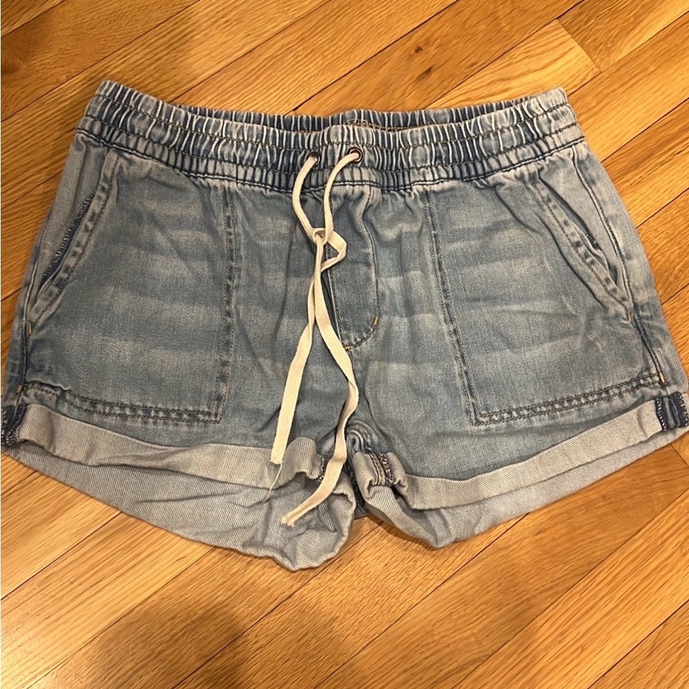Garage Light Blue Jean Shorts